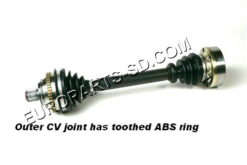 Axle Assembly-Right with ABS 1997-2000