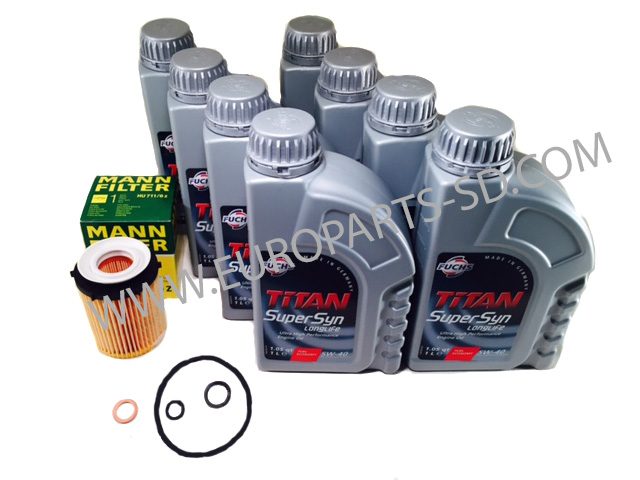 thumbnail image 2 of ENG-FUCHS Titan SuperSyn 5W-40 100% Synthetic Motor Oil – 8 Liter (8.4 Qt) – MB, BMW, VW, Porsche Approvals – German Made 2 of 6